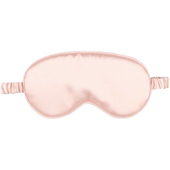 Маска для глаз Mineas из атласа светло-розовая