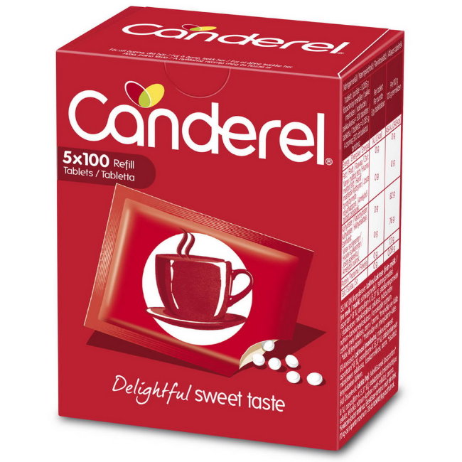 Сахарозаменитель Canderel (таблетки) 500 шт