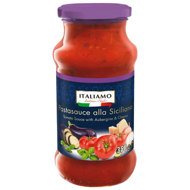 Томатный соус ITALIAMO Pastasauce alla Siciliana с баклажанами и сыром 350/710 гр