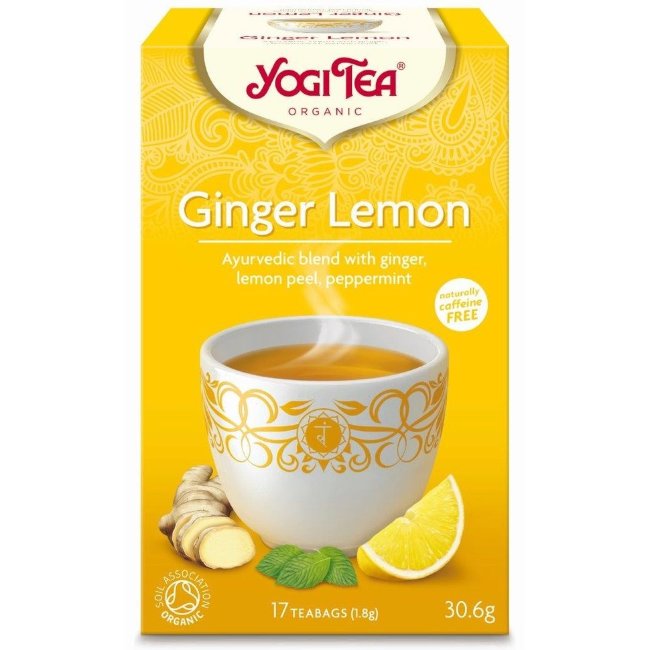 Чай YogiTea лимон и имбирь 17пак luomu