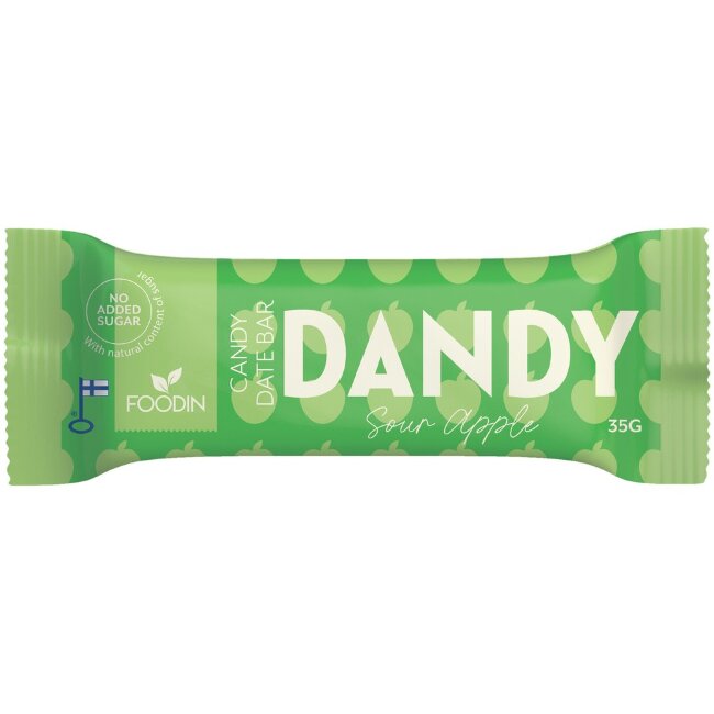 Конфета Dandy Candy Foodin, кислое яблоко, 35 гр Конфета Dandy Candy Foodin, кислое яблоко, 35 гр