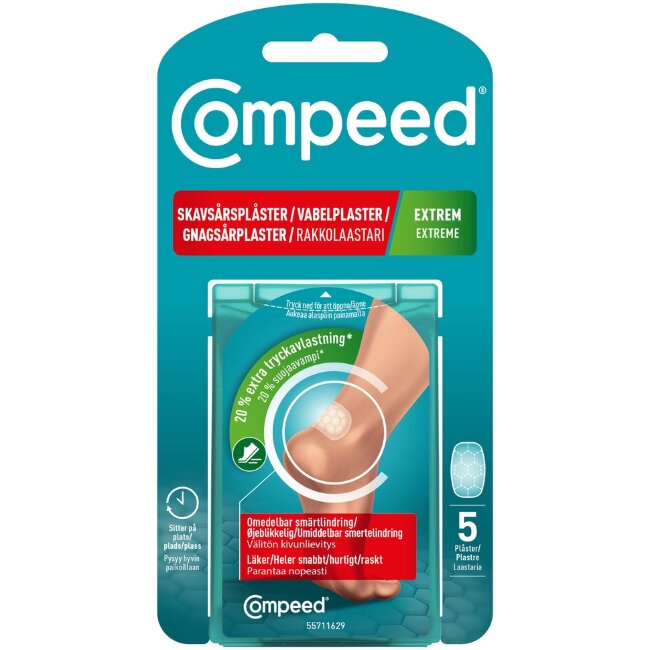 Пластырь Compeed Extreme для натёртостей medium 5 шт