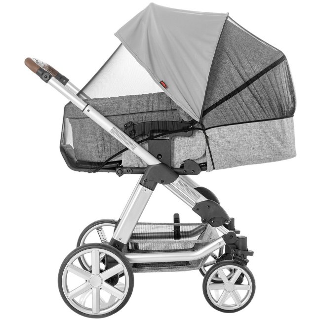 Солнцезащитная и от насекомых накидка Reer ShineSafe для детских колясок серая