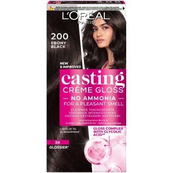 Легкая краска для волос L'Oréal Paris Casting Crème Gloss 200 Ebony Black, 1 шт