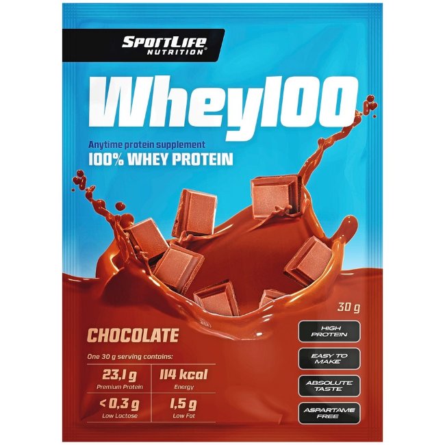 Протеин Whey100 SportLife Nutrition шоколад 30 г