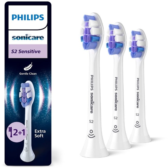 Насадки Philips Sonicare S2 Sensitive для чувствительных зубов 3 шт/уп, HX6053/87