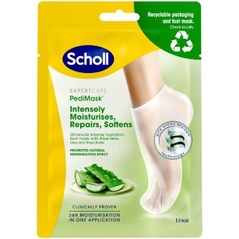 Маска для ног Scholl PediMask с алоэ вера