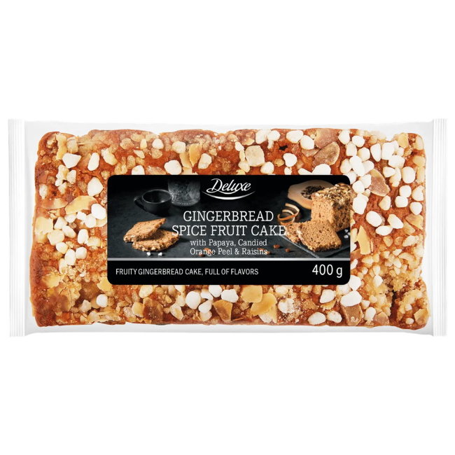Имбирно-пряничный кекс с фруктами и специями Deluxe 400 гр Имбирно-пряничный кекс с фруктами и специями Deluxe 400 гр