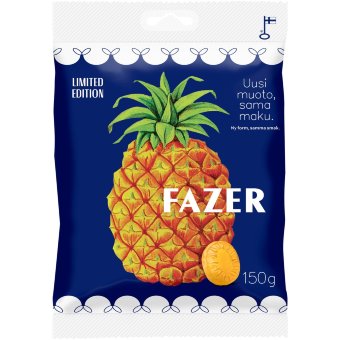 Ананасовые леденцы Fazer 150 гр