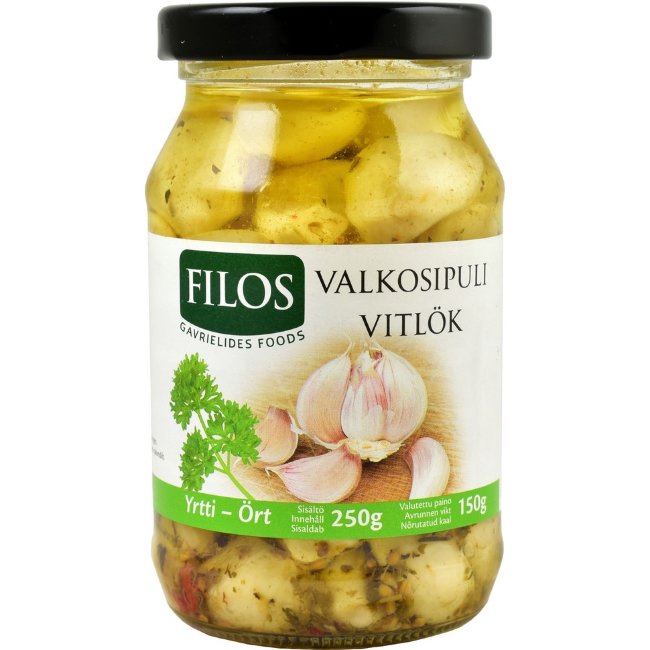 Чеснок Filos в пряном рассоле 250/150 гр