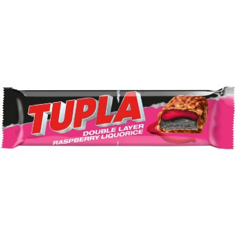Шоколадный батончик Tupla Double Layer Raspberry Liquorice 48 гр