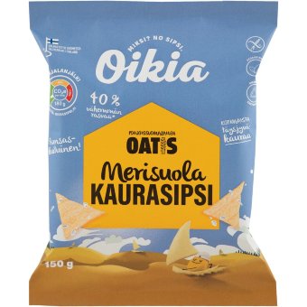 Овсяные чипсы с морской солью Chipventures 150 г