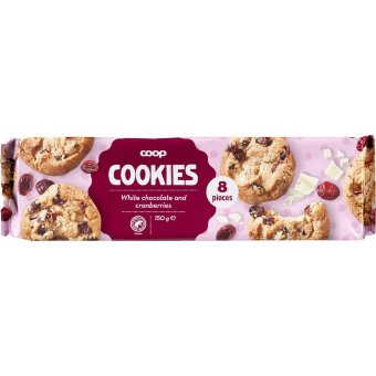 Печенье с клюквой и белым шоколадом Coop, 150 гр
