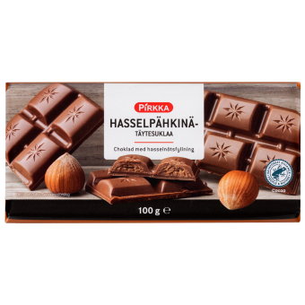 Молочный шоколад Pirkka с орехами 100 гр