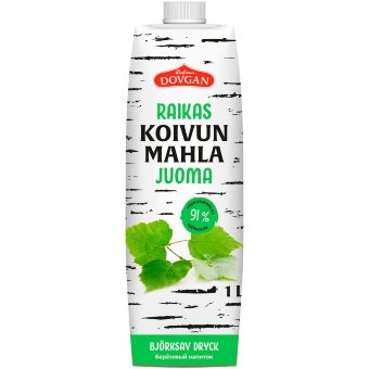 Напиток из берёзового сока Dovgan 91% с мятным вкусом 1 л