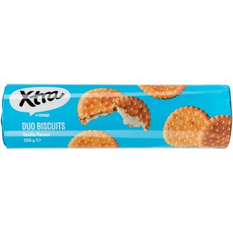 Ванильное печенье с кремовой начинкой Xtra 250 гр