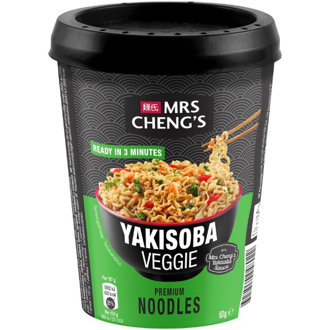 Овощная лапша быстрого приготовления Mrs Cheng's Yakisoba 93 гр Овощная лапша быстрого приготовления Mrs Cheng's Yakisoba 93 гр