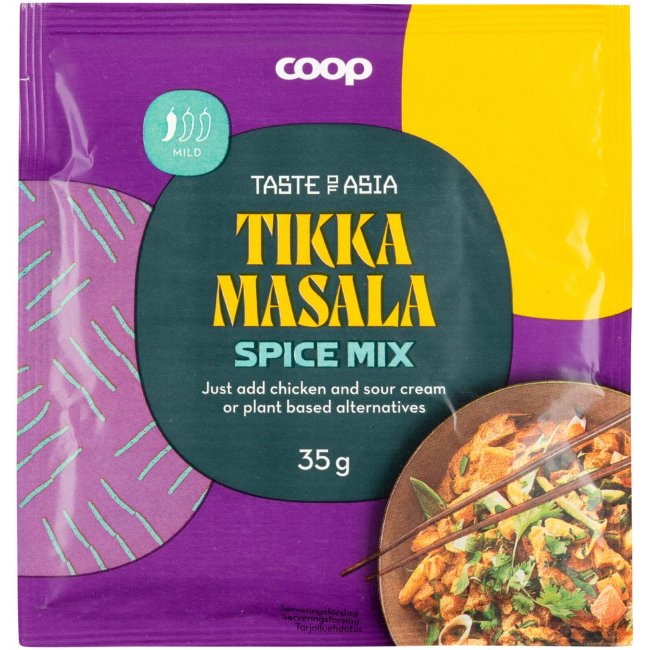 Приправа для Тикка Масала Coop Taste of Asia 35 гр