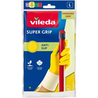 Перчатки для хозяйственных работ Vileda Super Grip L