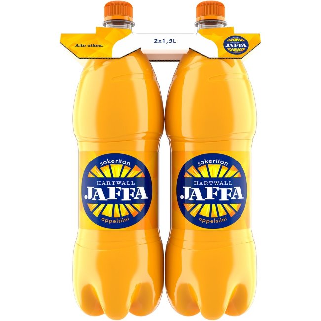 Безалкогольный напиток Hartwall Jaffa Appelsiini без сахара (уп 2 шт) 1,5 л