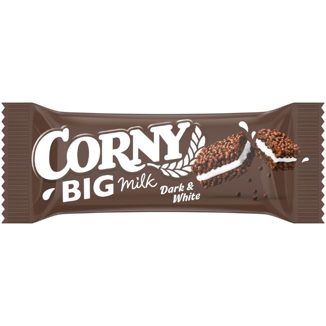 Батончик для перекуса Corny BIG Milk Dark & White 40 гр