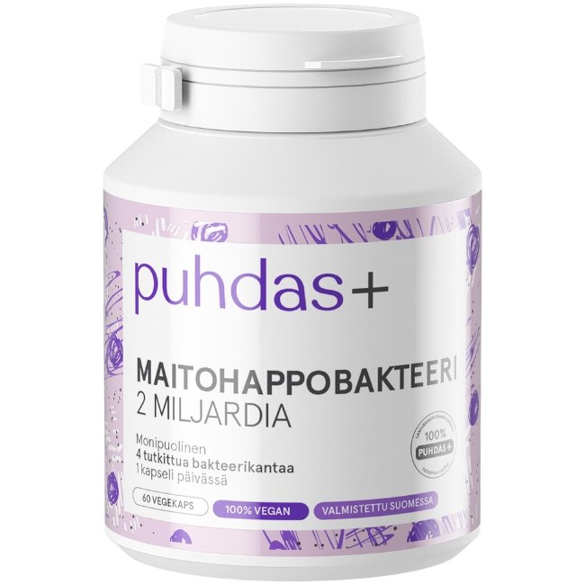 Пробиотики Puhdas+ 2 миллиарда 60 капсул