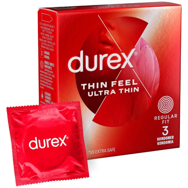 Ультратонкие презервативы Durex Thin Feel 3 шт