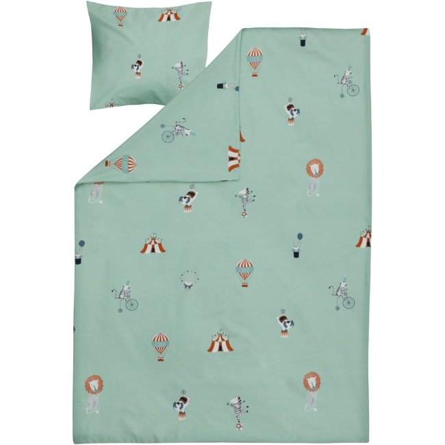 Комплект детского постельного белья Ciraf Sirkus 85x125 см, зеленый