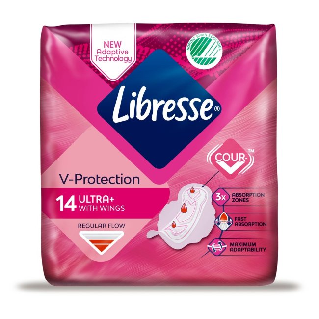Прокладки гигиенические Libresse Ultra Normal Wing 14 шт