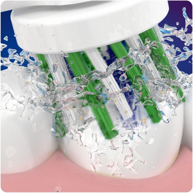 Насадки для зубной щетки Oral-B CrossAction с технологией CleanMaximiser (уп 8 шт)