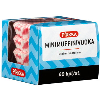 Форма для выпекания кексов Pirkka Mini 60 шт
