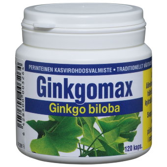 Экстракт гинкго билоба Ginkgomax 120 капсул Hankintatukku