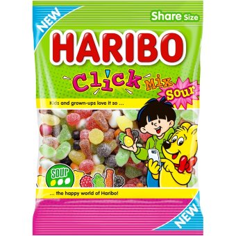 Мешок кислых конфет HARIBO Click Mix 250 гр