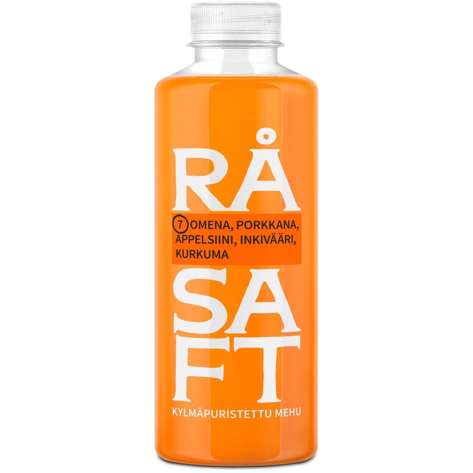 Сок холодного отжима Råsaft из яблока, моркови, апельсина, имбиря и ...