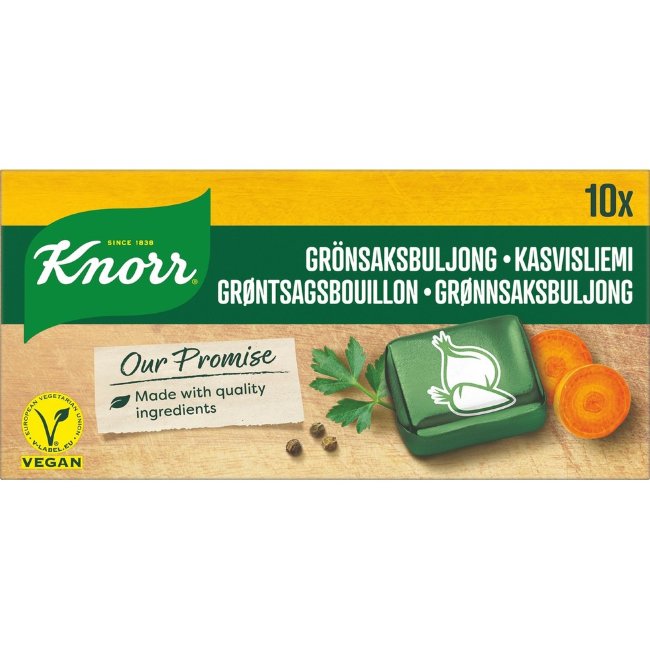 Кубики овощного бульона Knorr (уп 10 шт) 100 гр