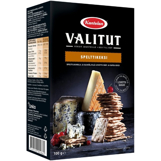 Хрустящий крекер Kantolan Valitut 100 гр