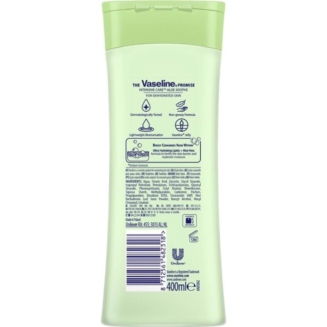 Увлажняющий крем для тела Vaseline Essential Care Aloe Soothe 400 мл Увлажняющий крем для тела Vaseline Essential Care Aloe Soothe 400 мл