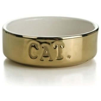 Керамическая чашка для кошки с надписью cat 11 см