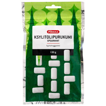 Жевательная резинка с ксилитом и мятой Pirkka 130 гр