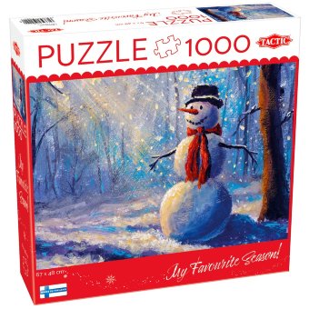 Тактический пазл «Счастливый снеговик» 1000 деталей Тактический пазл «Счастливый снеговик» 1000 деталей