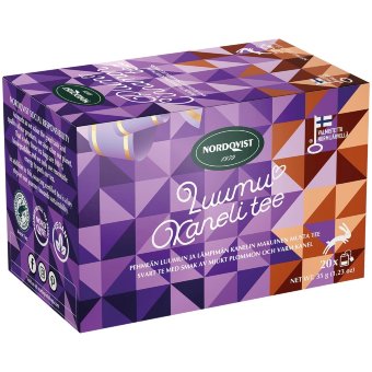 Чай черный Слива и корица Nordqvist Luumukaneli (уп 20 шт) 35 гр