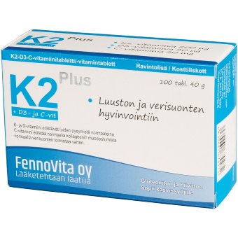 Витамин K2 Plus Fennovita 200 мкг 100 табл