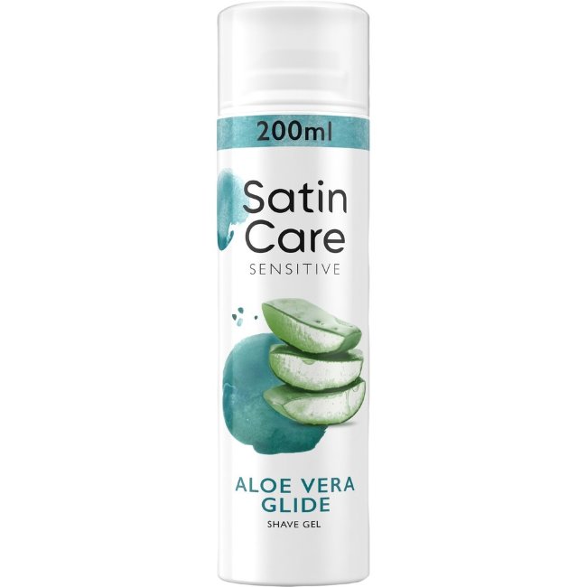Гель для женского бритья с алоэ Satin Care Sensitive для чувствительной кожи 200 мл