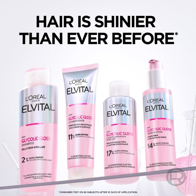 Смываемое средство L'Oréal Paris Elvital Glycolic Gloss 200 мл для тусклых волос