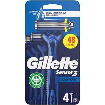 Бритвенные станки Gillette Sensor3 Comfort 4 шт