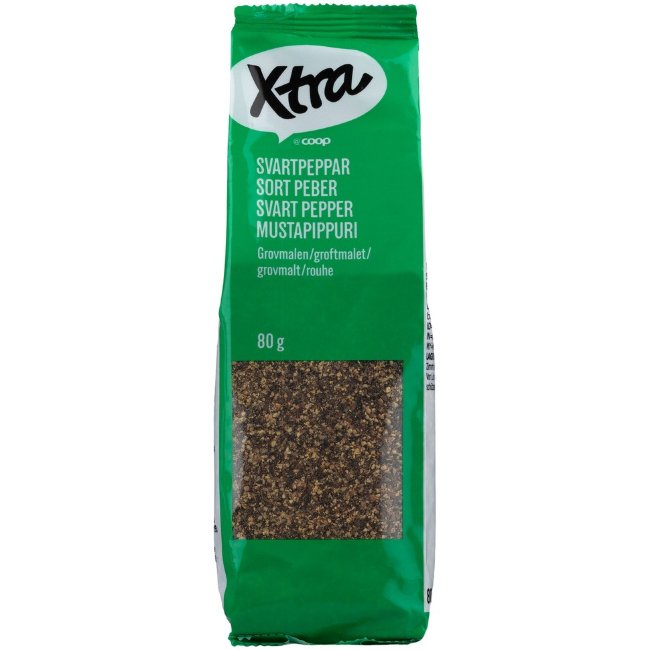 Перец чёрный грубого помола X-tra 80 гр