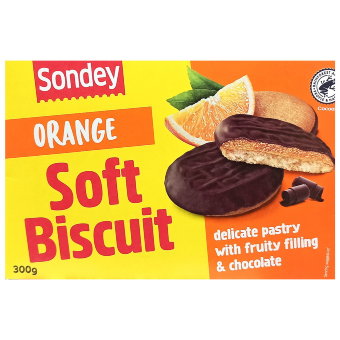 Печенье Sondey (апельсин) 300 гр