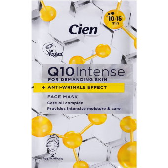 Маска для лица антивозрастная Cien Q10 2 шт