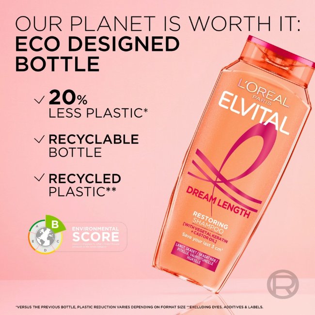 Шампунь для длинных, поврежденных волос Oréal Paris Elvital  Dream Length 250 мл