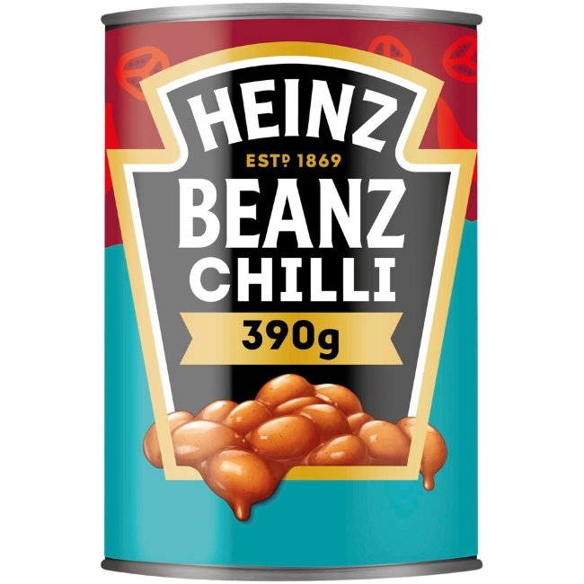 Фасоль белая в остром томатном соусе Heinz 390 гр